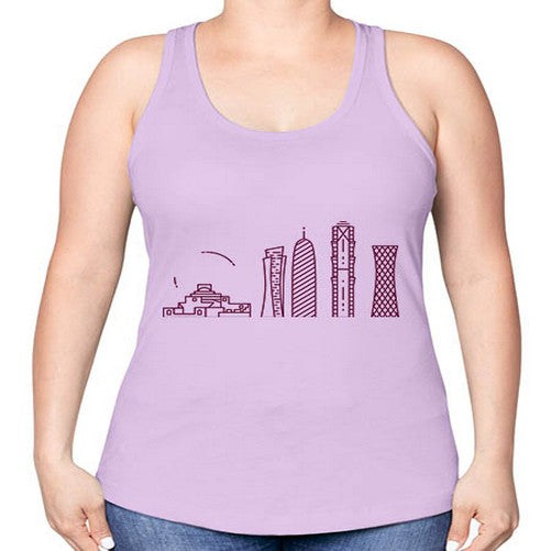 Doha 672# - cities -Racerback Tank