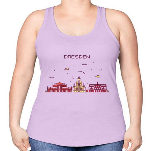 Dresden 683# - cities -Racerback Tank