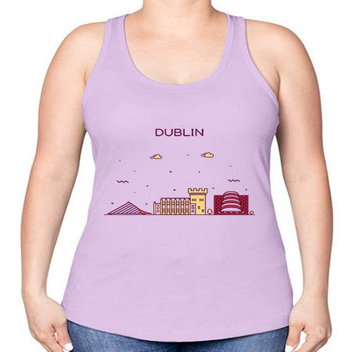 Dublin 694# - cities -Racerback Tank