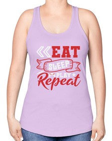 Eat Sleep Play repeat 8# - video games -Racerback Tank