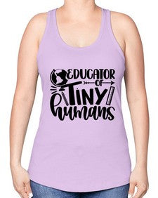 Educator Of Tiny Humans Style 744# - teacher -Racerback Tank