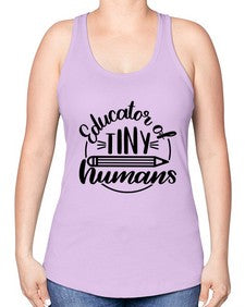 Educator Of Tiny Humans Style 745# - teacher -Racerback Tank