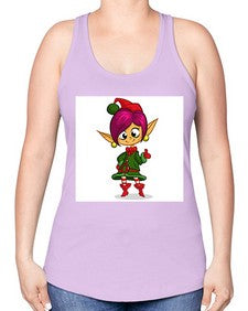 Elf 118# - cartoon general -Racerback Tank