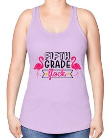 Fifth Grade Flock 69# - fifth grade -Racerback Tank