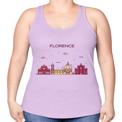 Florence 726# - cities -Racerback Tank
