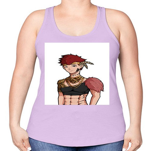Forest tribal boy 67# - anime -Racerback Tank