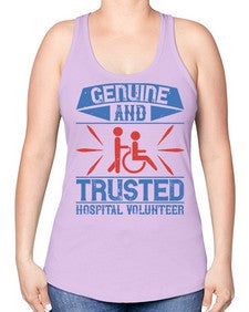 Genuine and Trusted Hospital Volunteer Style 2# - volunteer -Racerback Tank