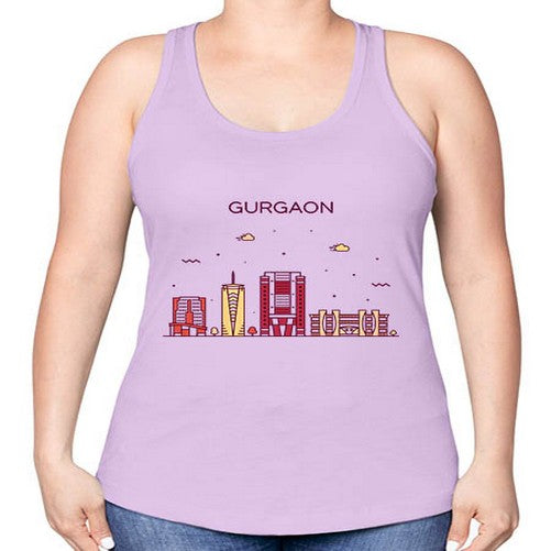 Gurgaon 799# - cities -Racerback Tank