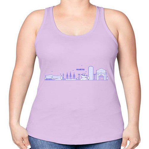 Halmstad 803# - cities -Racerback Tank