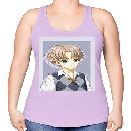 Handsome and cool boy with uniform 34# - anime -Racerback Tank