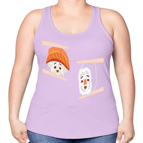 Happy Sushi Anime Kawaii Set Anime 232# - anime -Racerback Tank