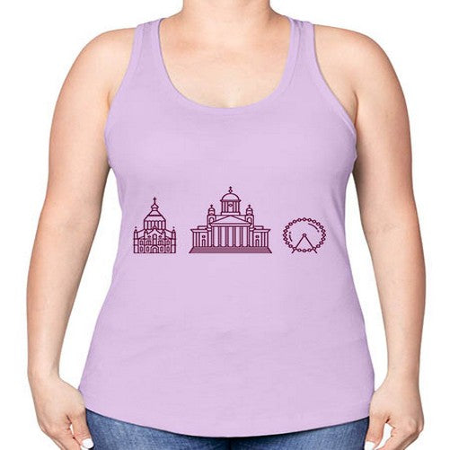 Helsinki 836# - cities -Racerback Tank