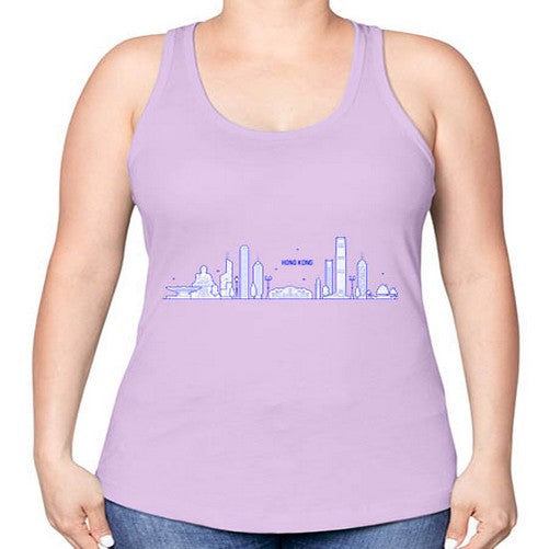 Hong Kong 899# - cities -Racerback Tank