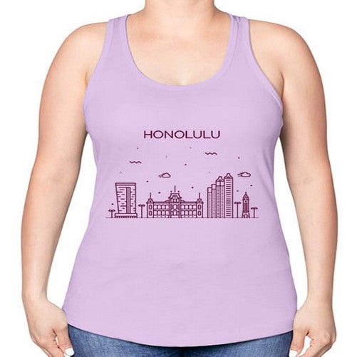 Honolulu 904# - cities -Racerback Tank