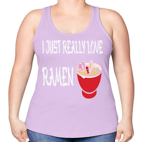 I Just Love Ramen Japanese Anime 238# - anime -Racerback Tank