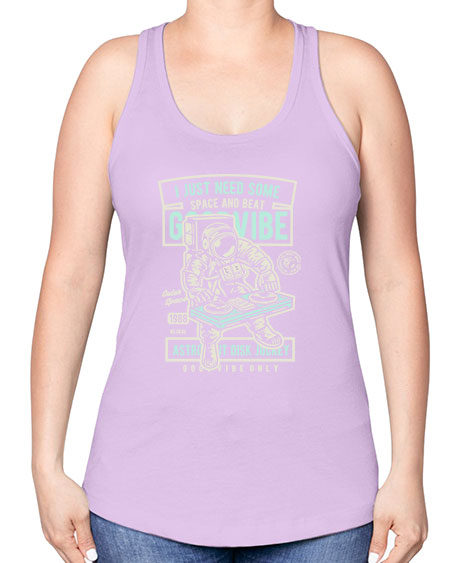 I Just Need Some Space and Beat 26# - space -Racerback Tank