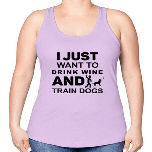 I Just Want to Drink Style 43# - dogs -Racerback Tank