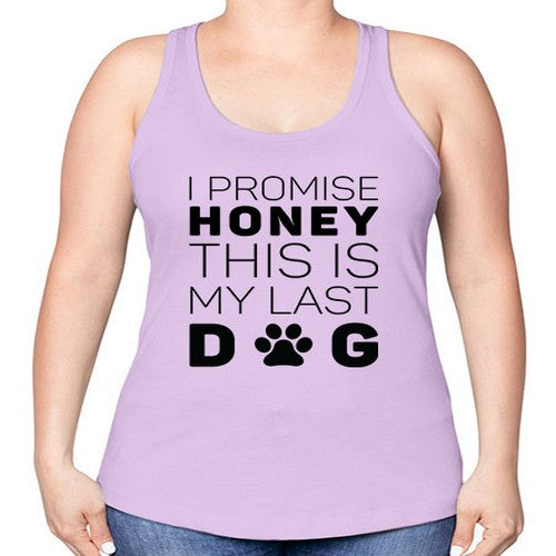 I Promise Honey Style 40# - dogs -Racerback Tank