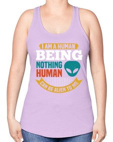 I am a human being nothing is alien to me 7# - ufo -Racerback Tank