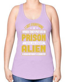 I was an enemy alien 24# - ufo -Racerback Tank