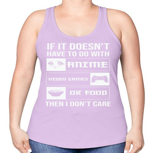 If It NotAnime Game Or Anime 246# - anime -Racerback Tank