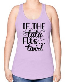 If the tutu fits 140# - ballet -Racerback Tank