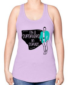 Im A Superhero In Scrubs Style Style 972# - nurse -Racerback Tank