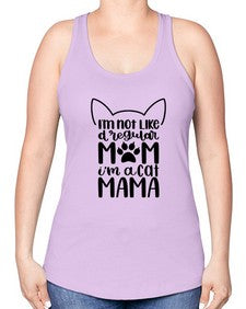 Im Not Like A Regular Mom Style 95# - cats -Racerback Tank