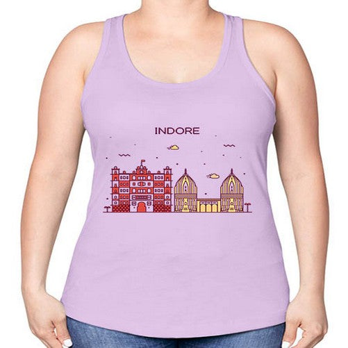 Indore 953# - cities -Racerback Tank