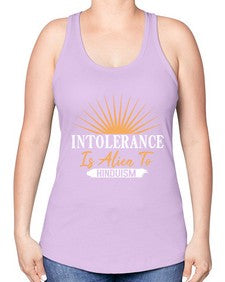 Intolerance is alien 29# - ufo -Racerback Tank