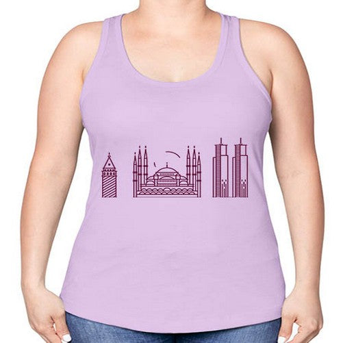 Istanbul 966# - cities -Racerback Tank