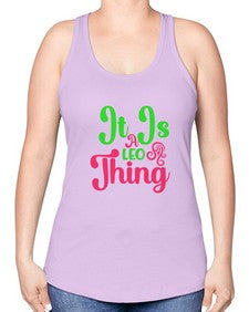 It is a leo thing 255# - leo -Racerback Tank