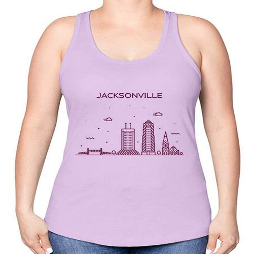 JacksonvilleFL 975# - cities -Racerback Tank