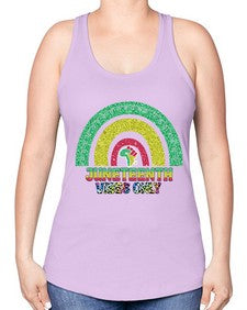 Juneteenth Vibes Only 5# - black juneteenth -Racerback Tank