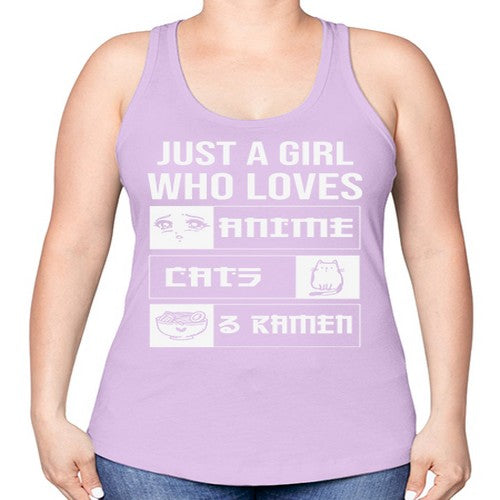 Just A Girl Who Loves 263# - anime -Racerback Tank