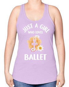 Just a girl who loves ballet 149# - ballet -Racerback Tank
