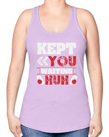 Kept you waiting huh 36# - video games -Racerback Tank