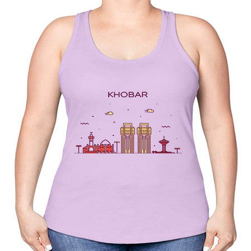 Khobar 1053# - cities -Racerback Tank