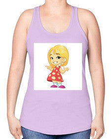 Kid 154# - cartoon general -Racerback Tank
