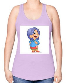Kid 155# - cartoon general -Racerback Tank