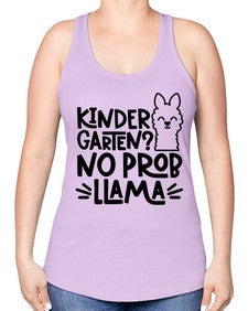 Kindergarten No Prob 432# - kindergarten -Racerback Tank