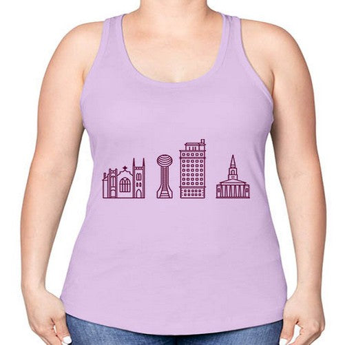 KnoxvilleTN 1067# - cities -Racerback Tank