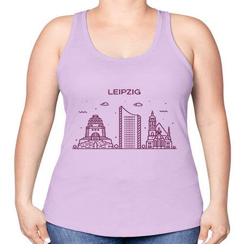 Leipzig 1126# - cities -Racerback Tank