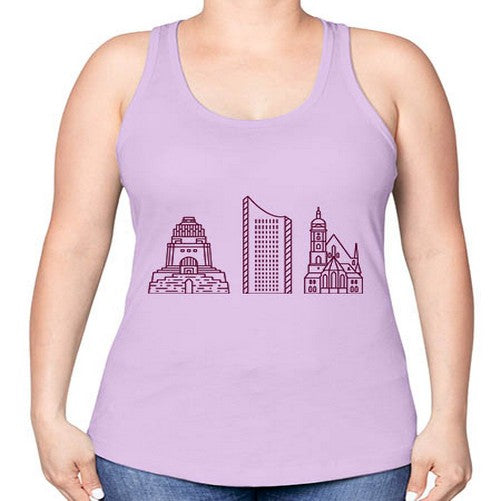 Leipzig 1127# - cities -Racerback Tank