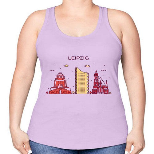 Leipzig 1128# - cities -Racerback Tank