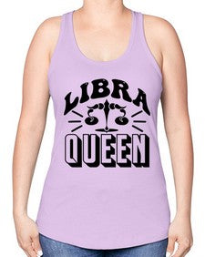Libra queen 329# - libra -Racerback Tank