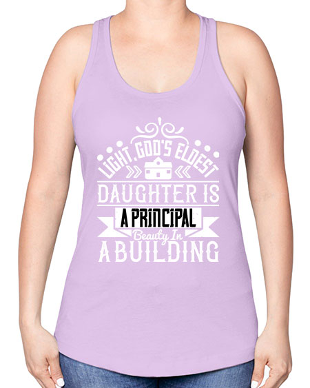 Light Gods eldest daughter is a principal beauty in a building Style 274# - architect -Racerback Tank