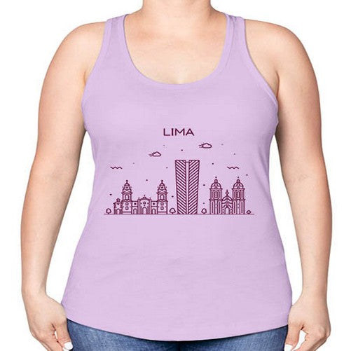 Lima 1136# - cities -Racerback Tank