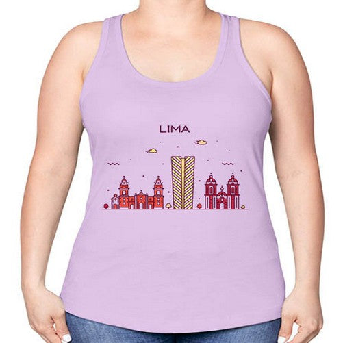 Lima 1139# - cities -Racerback Tank