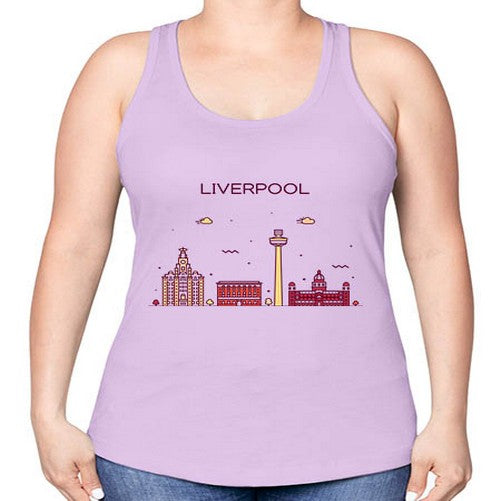 Liverpool 1153# - cities -Racerback Tank